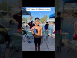 🥇Our son Blake took 1st place in 9-10 Boys 50 M Backstroke! So proud of you son!!! 💪