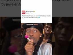 Playboi Carti had an iced out LOLLIPOP made by jeweler Alex Moss 🍭💎