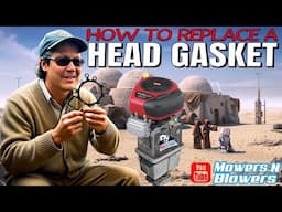 How to replace a head gasket for $5! Briggs Stratton single cylinder lawn tractor engine