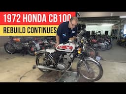Putting the CB100 Back Together! It's Starting to Look Like a Bike Again