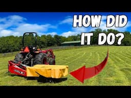 Cutting Hay With the CHEAPEST Disc Mower On the Market