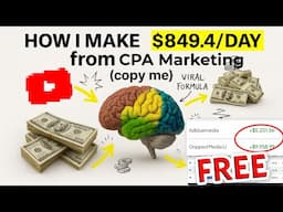 how I make $849.4/day from CPA Marketing (copy me)