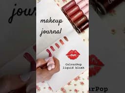 ⁠makeup junk journal 💋📓 @colourpopcosmetics liquid blush (ft. Brook & Paige from Dance Moms!)