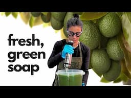 Natural Greens in Cold Process Soap - Spearmint & Spirulina