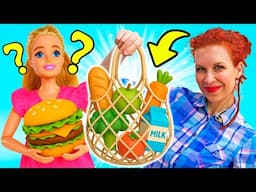 🍔🤰 Barbie kauft ungesundes Essen! Elena zeigt, was wirklich gut fürs Baby ist! 🥦🍎