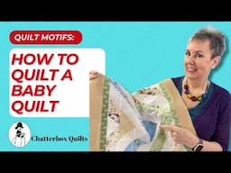 Easy Continuous Line Free Motion Quilting Designs for a Baby Quilt