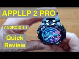 LOKMAT APPLLP 2 PRO Round AMOLED Android 8.1 Dual Cams 4GB/64GB 4G Smartwatch: Quick Overview