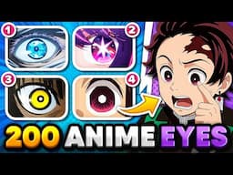 GUESS THE ANIME BY 4 EYES (Hard - Super Easy) 👁️