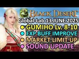 GUMIHO Calamity Lv. 8-10, EXP BUFF IMPROVE, MARKET LIMIT UP (BDO Global Lab Update, 13 June 2025)