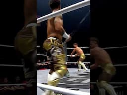 CRU breaking out the trashcan during the Tornado Tag Match on AEW Collision!