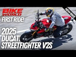 2025 DUCATI STREETFIGHTER V2S | LAUNCH FIRST ROAD RIDE