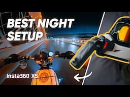 Insta360 X5 - Best Night Motorcycle Setup for Cinematic Shots (ft. Petr Klempa)