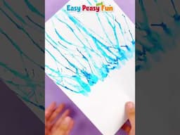 Straw Painting Cloud Craft – Blow Painting