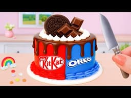 Amazing Melt Kitkat and Oreo Cake 🍫✨How to Make Best Miniature Kitkat and Oreo Cake🎂💖Tiny Cakes
