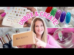 UNBOX & CREATE! | Easy Ombre & Reversed Stamping | Lots of NEW Gel Collections!