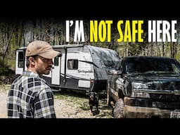 Camping in a Dangerous Area - Boondocking Off Old Forest Roads in Alabama - RV Life