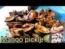 Traditional mango pickle. The one we all wait to eat every year. #mangopickle #pickle