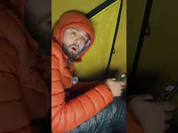 💀👀❌ What camping in 60+ mph winds is actually like #storm #camping #hiking #adventure #outdoors