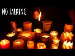 Fire ASMR - lighting many candles - No talking ASMR