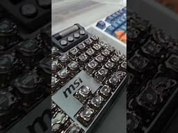 MSI Special Edition keyboards with STRANGE keycaps 🤩🦴 #mechanicalkeyboard #keycaps #msigaming