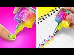BEST CREATIVE AND ART HACKS | Back to School and DIY Ideas by 123 GO! Series