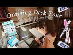 Desk Tour + Art Supplies (As a Comic Artist)
