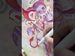 Trust the process 😮‍💨🤞when using markers! #art #alcoholmarkers #watercolor #painting #ohuhumarkers