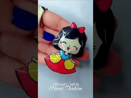 Snow White Squishy 😍❤️❄️🌨️ #artandcraftbymanothahim #squishy #snowwhite