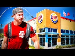 Flying To Burger King On My Paramotor - Nearly WRECKED On Take Off!