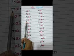 vowel digraph "ai" words #levelupphonics #vowels #english #learnenglishphonics #phonics #shorts