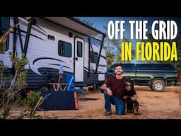 Off-Grid Life Deep in Florida's Forest - RV Living