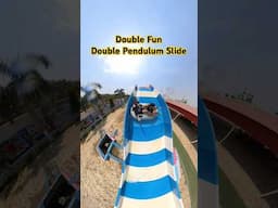 Double pendulum slide at hills water and Amusement Park Kharkhoda Delhi NCR #waterslide #waterpark