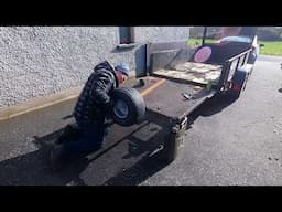 New axle in quad trailer