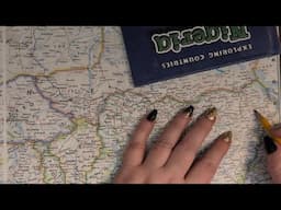 ASMR ~ Borno, Nigeria History & Geography ~ Soft Spoken Map Tracing, Whispered Facts, Cute Kitten