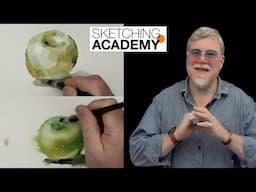 Course on Sketching Academy: Apple Stylization