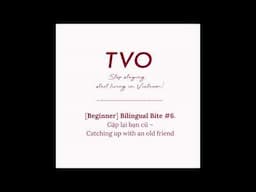 Bilingual Bite #6. Gặp lại bạn cũ – Catching up with an old friend | Learn Vietnamese with TVO
