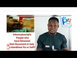 Information🇮🇹To People who have Renewed their Document in Italy Listen&hear for ur Self!!