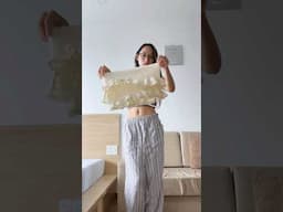Crochet layered lace ruffle skirt 👼 #crochet #crochettutorial