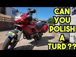 £500 Touring Bike | Wife's first ride since passing her CBT | Honda Deauville | Yamaha YBR