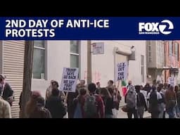 Protesters return to SF ICE office for 2nd day of protests | KTVU