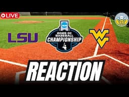 NCAA Baseball Tournament Reaction: LSU Defeats West Virginia To Advance To CWS