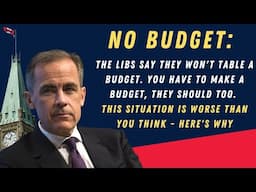 NO BUDGET: The Libs say they won't table a budget. This situation is worse than you think