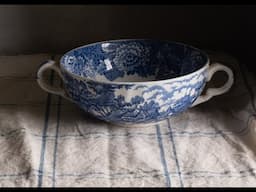 Willow Pattern Cup - Live Oil Painting demonstration.
