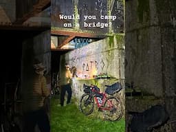Epic Wildcamp on a railway bridge #camping  #wildcamp #wildcamping #tents #trangia #bikepacking