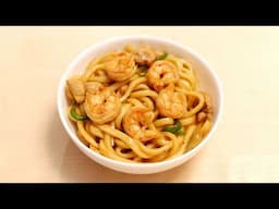 Garlic Shrimp Udon Noodles! High-Protein & Delish Weeknight Dinners