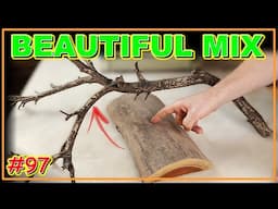 I COMBINED A TREE BRANCH WITH A LIVE EDGE SLAB – YOU’LL LOVE THE RESULT! (VIDEO #97) #woodworking