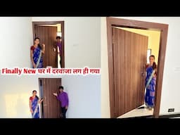 Finally New घर में दरवाजा लग ही गया || #vijayriavlogs