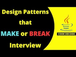 Stop Failing Tech Interviews Master These Spring Boot Design Pattern Scenarios Questions Code Decode