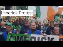 Large crowd protest mass immigration in Limerick City
