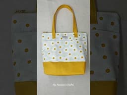 Combo Tote Bag (Daily use Handbag with Double Zipper Purse) | Handbag making at home | Ladies purse